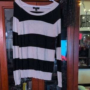Mossimo Supply Co. Black and White Striped Sweater
